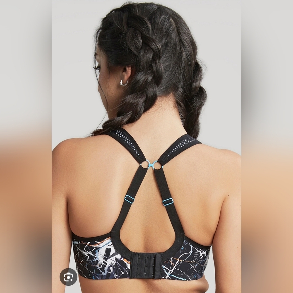 Panache Women's Ink Splat Ultimate High Impact Underwire Sports Bra‎ Size 40FF - Picture 4 of 13